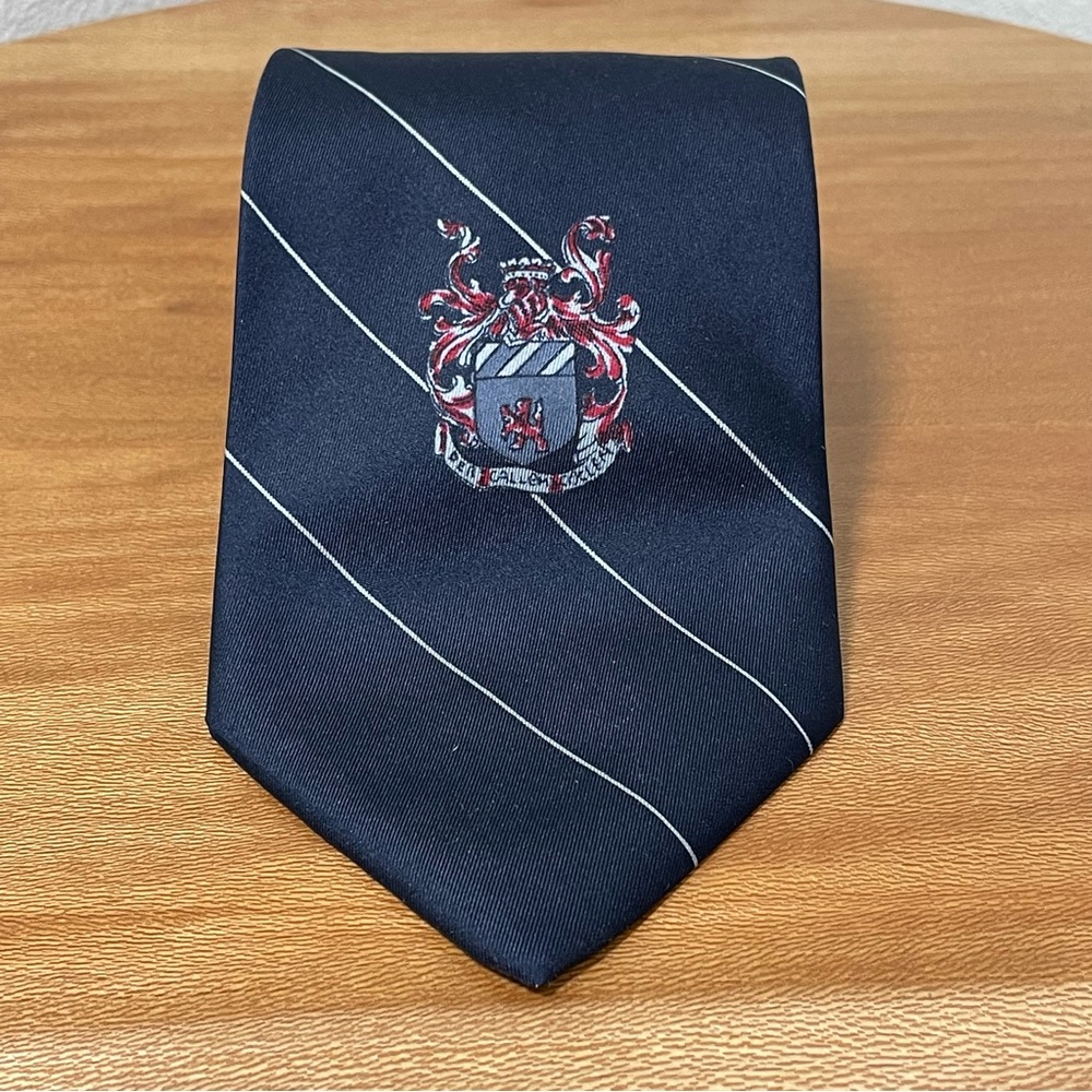 Vintage Briar Blue Stripe Silk Tie